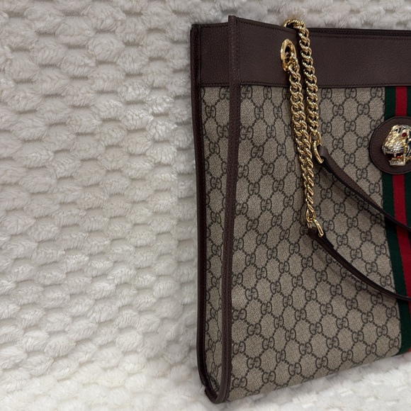 Gucci GG Supreme Rajah Large Tote-537219-Authentic-EUC - Picture 3 of 16